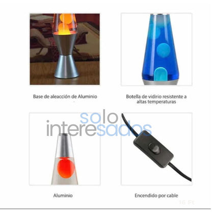 Lampara de lava retro