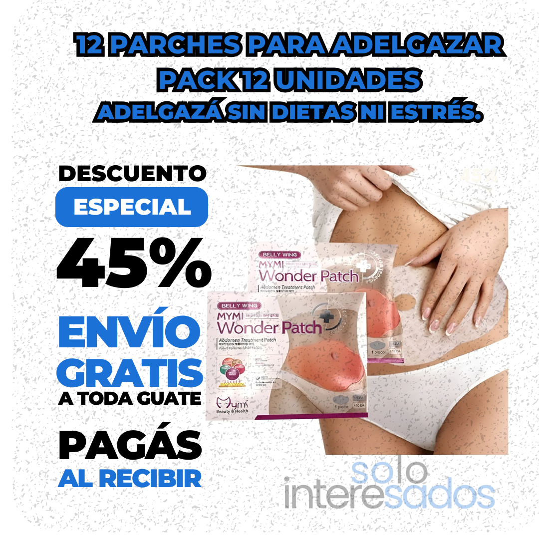 12 PARCHES PARA ADELGAZAR PACK 12 UNIDADES