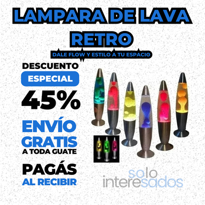 Lampara de lava retro