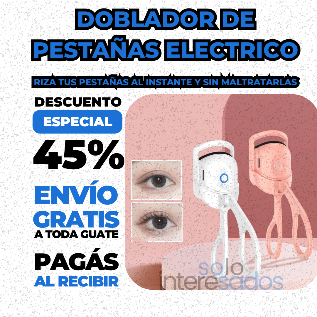 DOBLADOR DE PESTAÑAS ELECTRICO