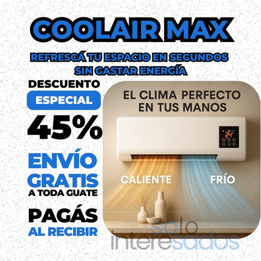 ❄️ CoolAir Max – Refrescá tu espacio en segundos sin gastar energía